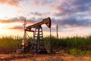 old oil pumpjack